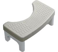 Tabouret de toilette, améliore la posture, les hémorroïdes et le syndrome du côlon irritable, aide à la constipation, tabouret de toilette pliable, gris