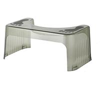 Tabouret de toilette antidérapant pour adultes - Moderne - En acrylique - Vert transparent - Repose-pieds confortable pour faire caca et améliorer la posture