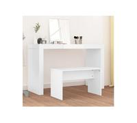 Tabouret de toilette Blanc 70x35x45 cm Bois d ingénierie