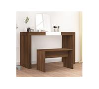 Tabouret de toilette Noir 70x35x45 cm Bois d'ingénierie vidaXL