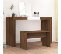 Tabouret de toilette Noir 70x35x45 cm Bois d'ingénierie vidaXL