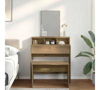 Tabouret de Toilette Chêne Sonoma 70x35x45 cm Bois d'Ingénierie Chambre vidaXL