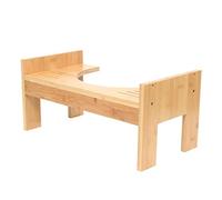 Tabouret de toilette en bambou - Marchepied réglable pour toilettes - Facilite la digestion, soulage les hémorroïdes - Respectueux de l'environnement et durable