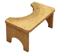 Tabouret de toilette en bois - Marche de salle de bain en bois de 15 cm, siège de pot accroupi, tabouret antidérapant pour adultes et personnes âgées | Repose-pieds surélevé pour douche, camping