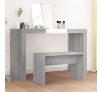 Tabouret de toilette Sonoma gris 70x35x45 cm Bois d ingénierie