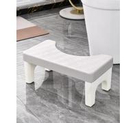 Tabouret de toilette pliable pour adultes, 17,8 cm, naturel et confortable, tabouret de toilette pliable, marchepied antidérapant