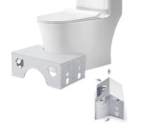 Tabouret de toilette plié, tabouret de toilette, tabouret de salle de bain pour lutter contre les hémorroïdes, la constipation et les ballonnements, repose-pieds aide aux toilettes pour adultes et