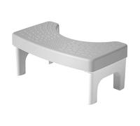 Tabouret de Toilette, Tabouret de Cuvette de Toilette PP Tabouret Squatty Pot, Tabouret de Toilette Antidérapant Portable Épais pour Enfants et Adultes (GRAY)