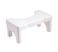 Tabouret de Toilettes | Potty Squatty Tabouret | Tabouret de Formation au Pot | Économie d'espace | Non-Glissement | Couleur Blanche | Compact et Pratique | pour la Posture accroupie