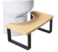 Tabouret de Toilettes, Tabouret de Merde Posture saillie en Bois en Bois avec Surface Non glissée, Compact et économise l'espace, pour Toilettes Salle Bain à la Maison