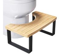 Tabouret de Toilettes, Tabouret de Merde Posture sain en Bois avec Surface Non glissée, Compact et économise d'espace, pour Les tabourets Toilette Salle Bain à la Maison