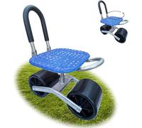 Tabouret de travail coulissant pour siège de travail de jardin, siège pivotant réglable à 360 degrés, pour désherbage, jardinage et soins de pelouse en plein air, chariot de jardin coulissant, à