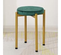 Tabouret de vanité rembourré Moderne pour Chaise de Maquillage de Chambre à Coucher en Bleu Vert Gris Jaune Jaune élégant et Tabouret à la Mode pour la vanité de Chambre à Coucher Innovate
