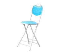 Tabouret de voyage pliable et portable 150 kg pour cuisine, salon, chambre à coucher, léger (bleu)