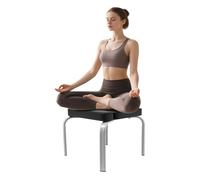 Tabouret de yoga en bois - 43 x 42 x 37 cm - 100 kg - Large application - Gain de place - Amovible - Pour salles de yoga, chambres, balcons, salles de sport