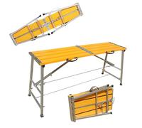 Tabouret d'échafaudage pliable en alliage d'aluminium, très résistant 5000 N avec bandes antidérapantes, idéal pour la décoration et l'utilisation sur chantier