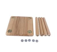 Tabouret d'enfant Tabouret en Bois siège Enfant Meubles de Bricolage Robustes Petit Banc pour Enfants Jardin de Maison Naturel en Bois de pin 10.2x10.2in (Couleur en Bois de Tabouret carré assemblé)
