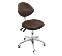 Tabouret dentaire Assistant Chaise avec dossier Hauteur réglable en cuir PU pour cliniques, studios de tatouage, maison et laboratoire