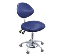 Tabouret dentaire Assistant Chaise avec dossier Hauteur réglable en cuir PU pour cliniques, studios de tatouage, maison et laboratoire