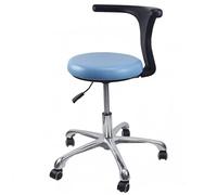 Tabouret dentaire médical réglable avec rotation à 360 ° et accoudoirs - Tabouret ergonomique pour médecin, infirmière, assistant pour procédures de précision