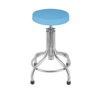 Tabouret dentaire mobile à hauteur réglable en acier inoxydable avec ascenseur en spirale pour salon de coiffure, spa de beauté, studio de tatouage