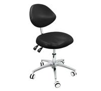Tabouret Dental Assistant Tabouret Chaise d’Assistant Dentaire avec Dossier Cuir PU Hauteur Réglable pour Cliniques, Tatouage, Maison et Laboratoire, A9
