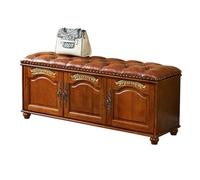 Tabouret D'entrée Chaussure en bois Tabouret à langer Porte Changer l'armoire à chaussures Peut s'asseoir Tabouret multifonctionnel Armoire à chaussures multicouche Banc À Chaussures(A,M 120cm)