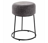 Tabouret Design Rond "Maeva" 46cm Gris