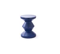Tabouret d'extérieur en fibre de verre bleu foncé Zig zag