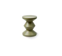 Tabouret d'extérieur en fibre de verre vert olive Zig zag