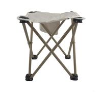 Tabouret d'extérieur pliable compact avec cadre en alliage robuste et siège confortable respirant, s'ouvre et se replie en quelques secondes, idéal pour la pêche et le trekking (XL blanc)
