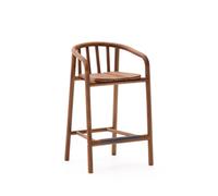 Tabouret d'extérieur Turqueta en bois de teck massif 100% FSC, hauteur 65 cm