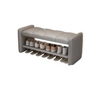 Tabouret d'extrémité lit rembourré, Banc à Langer Bois, Banc à Chaussures d'entrée Maison, Peu encombrant, for vestiaire Couloir(Color 3,80x35x42cm)