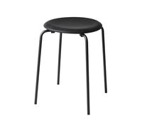 Fritz Hansen Tabouret en cuir Dot Noir cow-boy