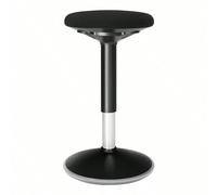 Tabouret Dynamique, Siège De Travail Rotatif À 360°, Ergonomique, Hauteur Réglable 50-65 Cm, Montage Simple, Noir Noir