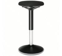 Tabouret Dynamique, Siège De Travail Rotatif À 360°, Ergonomique, Hauteur Réglable 56-81 Cm, Montage Facile, Noir Noir