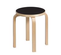 Tabouret E60 en Bouleau Lamellé-collé Noir