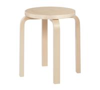 Tabouret E60 structure laqué claire clear lacquered solid birch base
