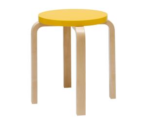 Tabouret E60 structure laqué claire clear lacquered solid birch base