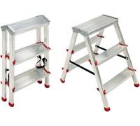 TABOURET ÉCHELLE ALUMINIUM STEP UP TIPTAP3 125KG DOUBLE MONTÉE