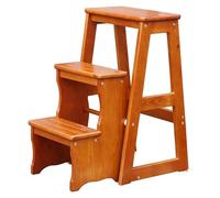 Tabouret échelle Pliante Chaise d'escalier Pliante, bibliothèque, Bureau, Mini escabeau à 3 marches, Tabouret Haut de Cuisine, Banc avec pédale Large antidérapante, Outil for la Maison Escabeau
