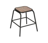 Tabouret ""Edena"" acacia et métal - Atmosphera Créateur d'intérieur