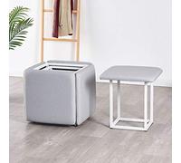 Tabouret empilable 5 en 1 avec roulettes - Repose-pieds polyvalent pour solutions créatives d'assises - Repose-pieds cube peu encombrant idéal pour la maison et le bureau