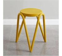 Tabouret empilable avec siège rembourré épais, imperméable et antidérapant pour usage domestique, vert