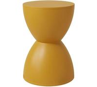 Tabouret Empilable en Plastique, Design en Forme De Sablier avec Rainures Verticales, Table D'Appoint de 44 Cm de Haut pour Petits Espaces, SièGe D'Appoint SuppléMentaire(GuangmianA)