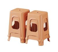 Tabouret Empilable en Plastique,Tabourets Empilables Carrés Portables,Tabouret sans Dossier,Sièges for La Maison,Le Jardin,La Salle De Travail,Le Salon Et Le Balcon(Color-1)