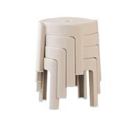 Tabouret Empilable en Plastique, Tabourets Empilables Portables, Tabouret sans Dossier, avec Repose-Pieds, Sièges for La Maison, Le Jardin, L'atelier, Le Salon(Color-4)