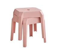 Tabouret Empilable,Tabourets Empilables Carrés Portables en Plastique,Tabouret sans Dossier,Sièges for La Maison,Le Jardin,La Salle De Travail,Le Salon Et Le Balcon(Color-2,2 Piece:31x31x35cm)