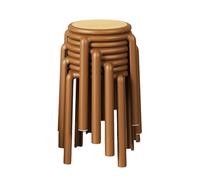 Tabouret Empilable,Tabourets Empilables Ronds Portables en Plastique,Tabouret sans Dossier,Sièges for La Maison,Le Jardin,La Salle De Travail,Le Salon Et Le Balcon(Color-7)