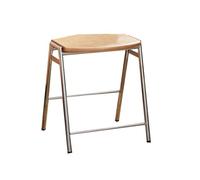 Tabouret Empilable, Tabourets Gigognes Portables, Tabouret en Acier Inoxydable sans Dossier, Idéal for La Maison, Le Jardin, L'atelier, Le Salon Et Le Balcon(Color-2)